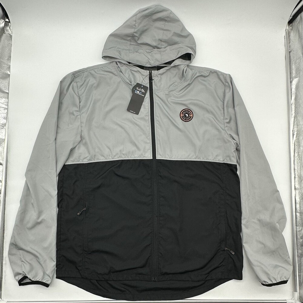 Salt Life SLX Performance Size XXL Gray/Black Packable Rain Mission Jacket NWT